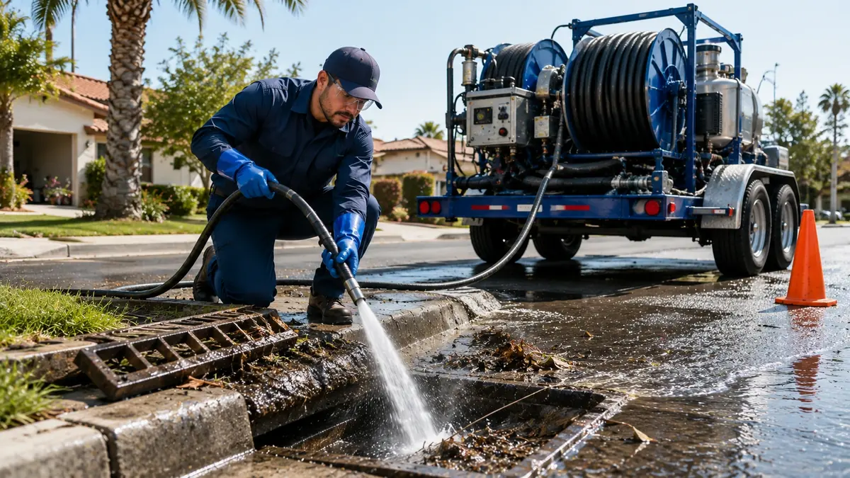 Storm Drain Hydro Jet Cleaning in Patton
